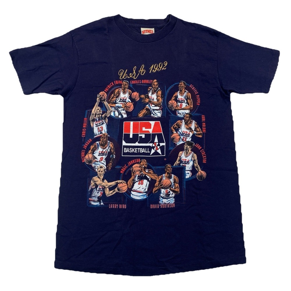 Vintage Dream Team 1992 USA Basketball Olympics Men's Large Navy Blue
